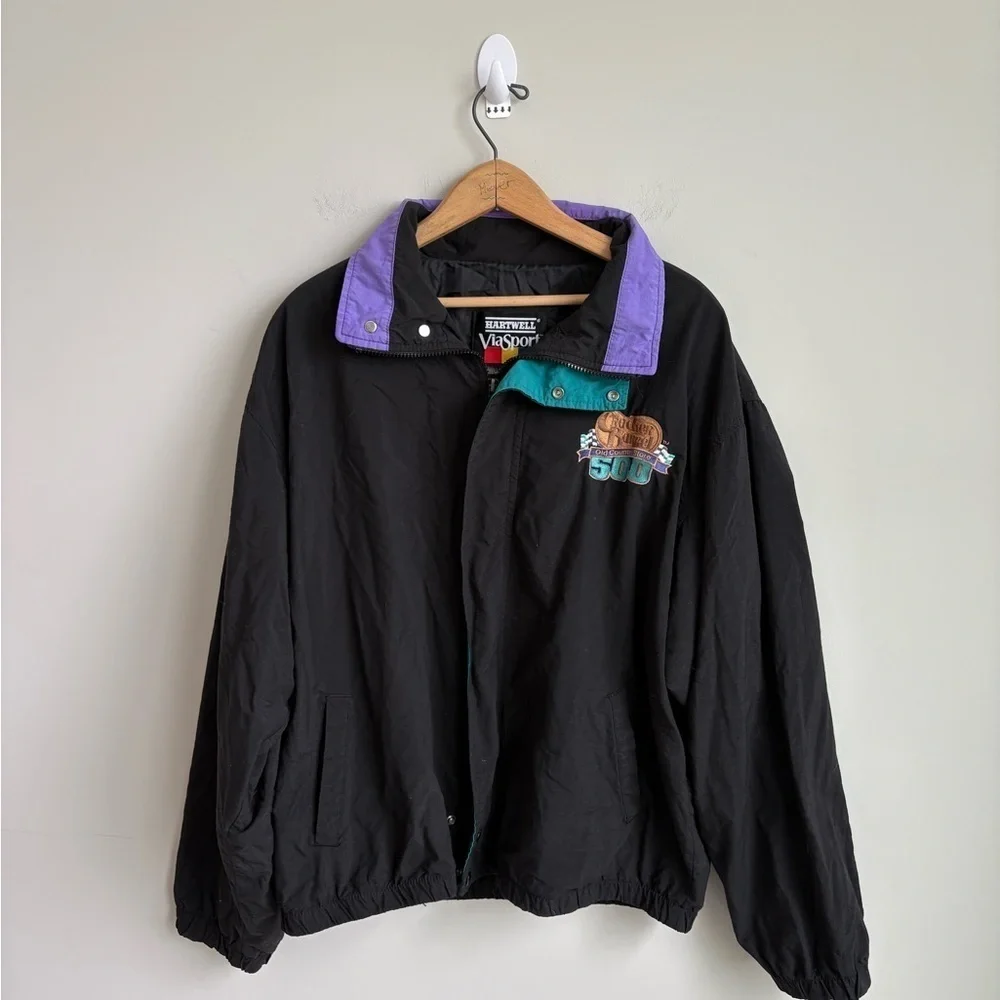 Vintage NASCAR Cracker Barrel 500 Jacket Hartwell ViaSport XL